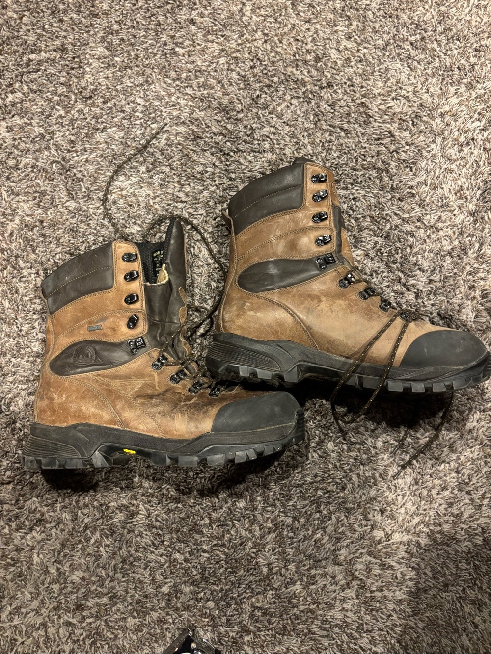Irish Setter Brown and Black Lace-Up Waterproof Hunting Boots